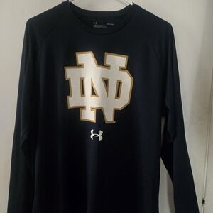 Under Armour Navy Long Sleeve Shirt with Logo
